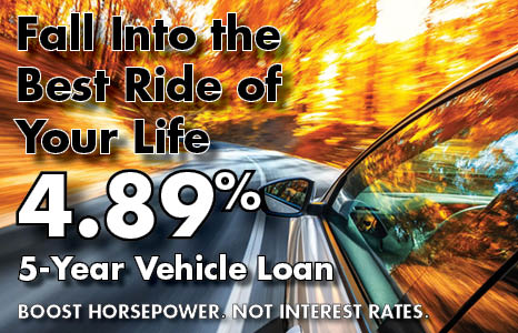2026 TPCU Fall Vehicle Loan - 4.89% 5-Year Vehicle Loan Rate